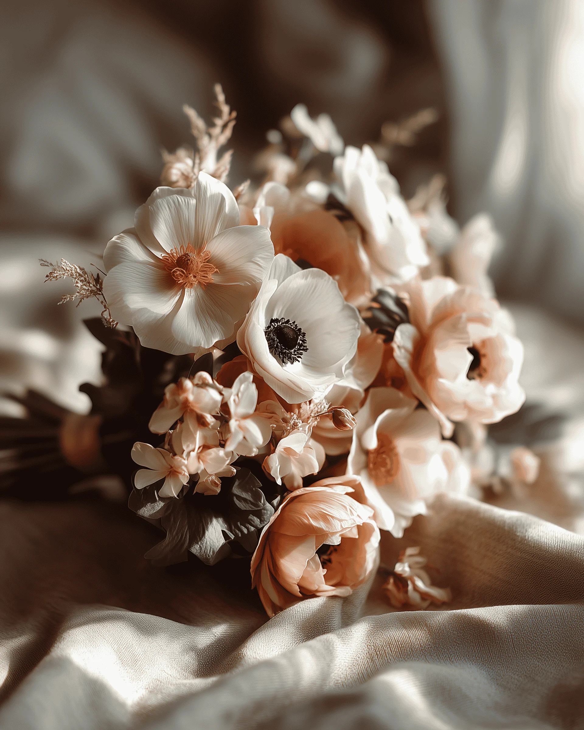 A modern floral centerpiece