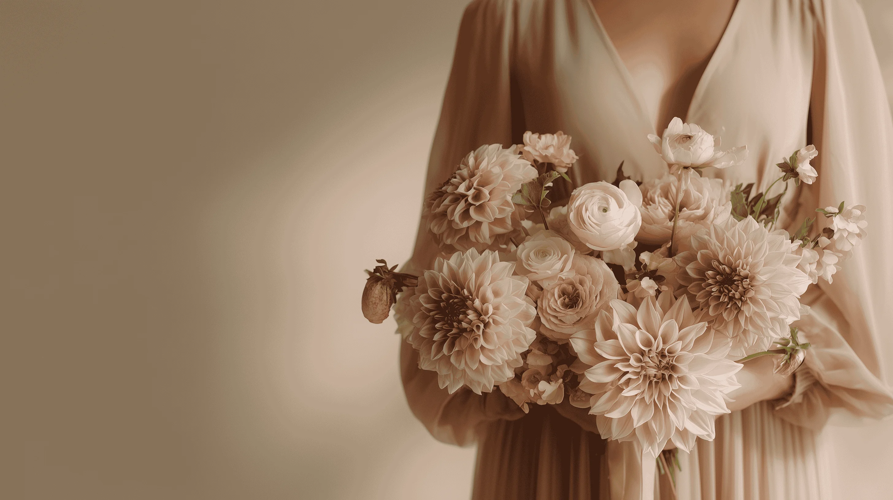 A romantic wedding arrangement